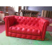 Chesterfield Sofa Loveseat,2 Seaters In Real Calf Leather Chesterfield Sofa Loveseat,2 Seaters In Real Calf Leather