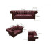 Loveseat Of Chesterfield Tufted Luxury Sofa In Faux Wax Leather Loveseat Of Chesterfield Tufted Luxury Sofa In Faux Wax Leather