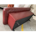 Three Seaters Of Chesterfield Tufted Luxury Sofa In Faux Wax Leather