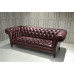 Three Seaters Of Chesterfield Tufted Luxury Sofa In Aniline Leather