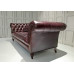 Three Seaters Of Chesterfield Tufted Luxury Sofa In Aniline Leather