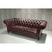 Three Seaters Of Chesterfield Tufted Luxury Sofa In Aniline Leather