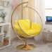 Bubble Chair In Golden With Stainless Steel Stand And Chain