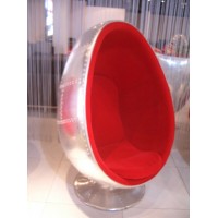 Pod Egg Chair In Aluminium Shell For Kids