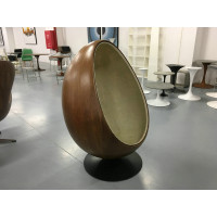 Pod Egg Chair In Wooden Shell