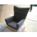 Hans J Wegner Style Wing Chair In Gray Fabric