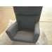 Hans J Wegner Style Wing Chair In Gray Fabric
