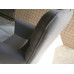 Hans J Wegner Style Wing Chair In Gray Fabric
