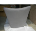 Hans J Wegner Style Wing Chair In Gray Fabric