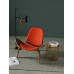 Hans Wegner Style Three Legged Shell Chair In Red Fabric Hans Wegner Style Three Legged Shell Chair In Red Fabric