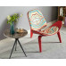 Hans Wegner Style Three Legged Shell Chair In Print Fabric Hans Wegner Style Three Legged Shell Chair In Print Fabric
