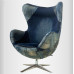 Egg Chair In Classic Jeans Fabric