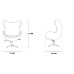 Egg Chair In Aluminium Shell
