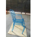 Ghost Chair With Arms In Transparent Blue Color Ghost Chair With Arms In Transparent Blue Color