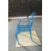 Ghost Chair With Arms In Transparent Blue Color Ghost Chair With Arms In Transparent Blue Color