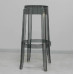 Style Ghost Bar Stool,Large Size In Transparent Black Color