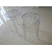Style Ghost Bar Stool,Small Size In Transparent Clear Color