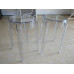 Style Ghost Bar Stool,Small Size In Transparent Clear Color