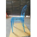 Ghost Chair Without Arms In Transparent Blue Color
