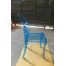 Ghost Chair Without Arms In Transparent Blue Color