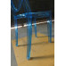Ghost Chair Without Arms In Transparent Blue Color